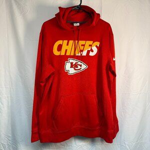 Kansas City Chiefs Nike Hoodie Mens L Red Therma Fit NFL Football